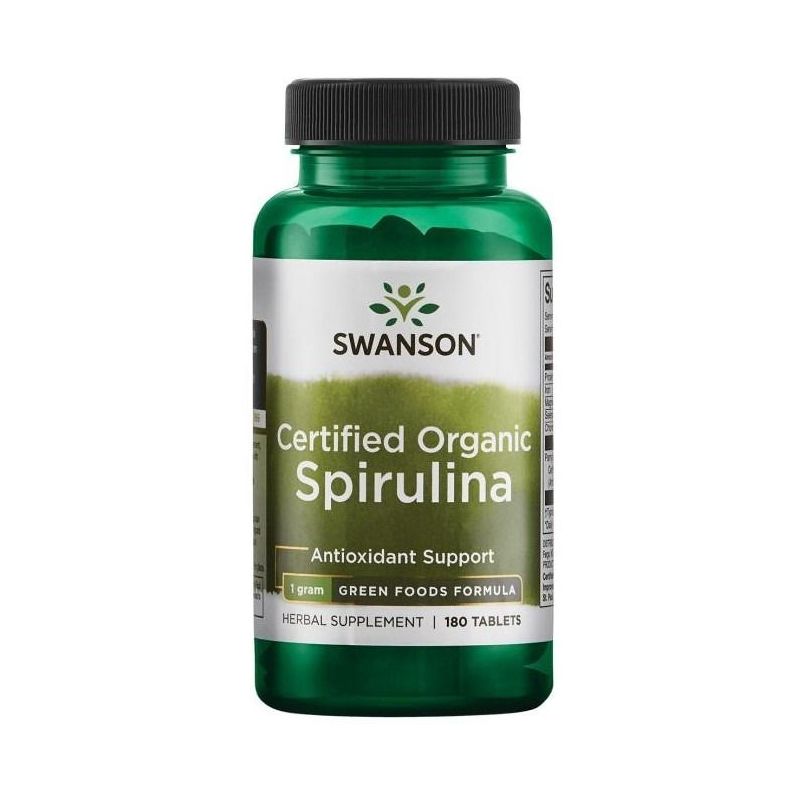 ORGAANILINE SPIRULINA TABLETID N180 - SWANSON 