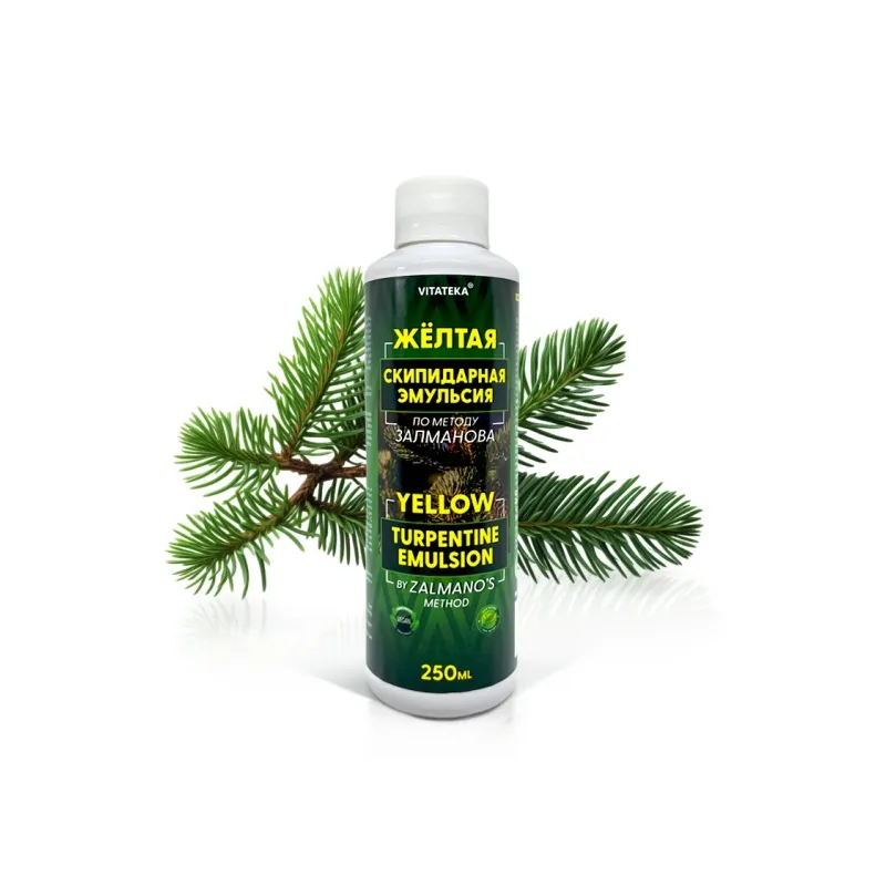 Kollane tärpentinieemulsioon Zalmanovi meetodi alusel 250 ml, Vitateka