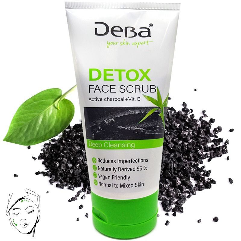 DEBA DETOKS NÄOKOORIJA AKTIIVSÜSI & E-VITAMIIN 150 ML.