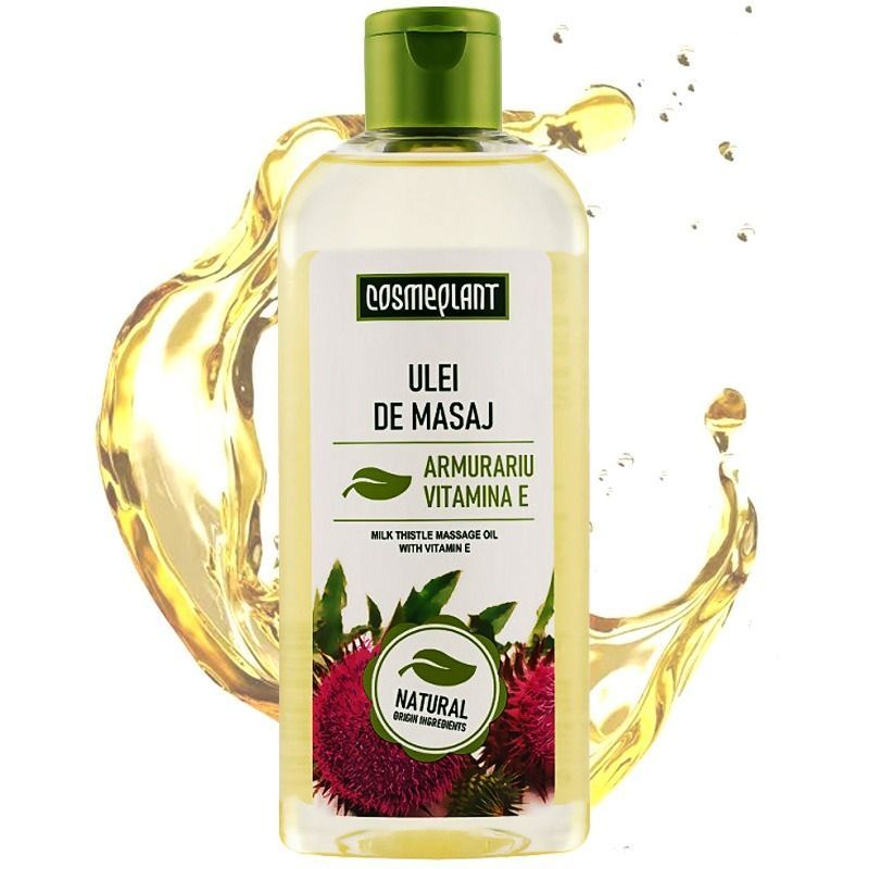 "Cosmeplant" Massaažiõli maarjaohaka õliga ja E-vitamiiniga, 200 ml.