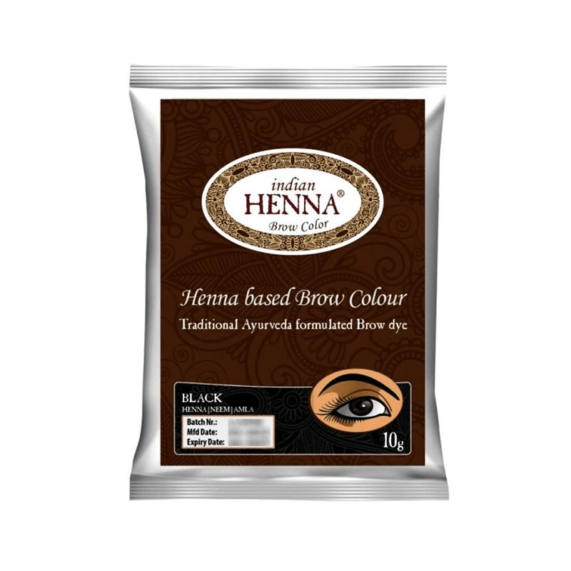 Kulmakarvaväri henna musta 10 g - Indian Henna