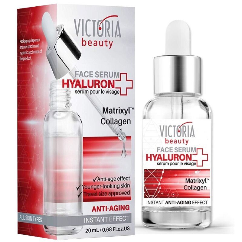 "Victoria Beauty" Vananemisvastane seerum hüaluroonhappe, kollageeni ja Matrixyl™-iga, 20 ml