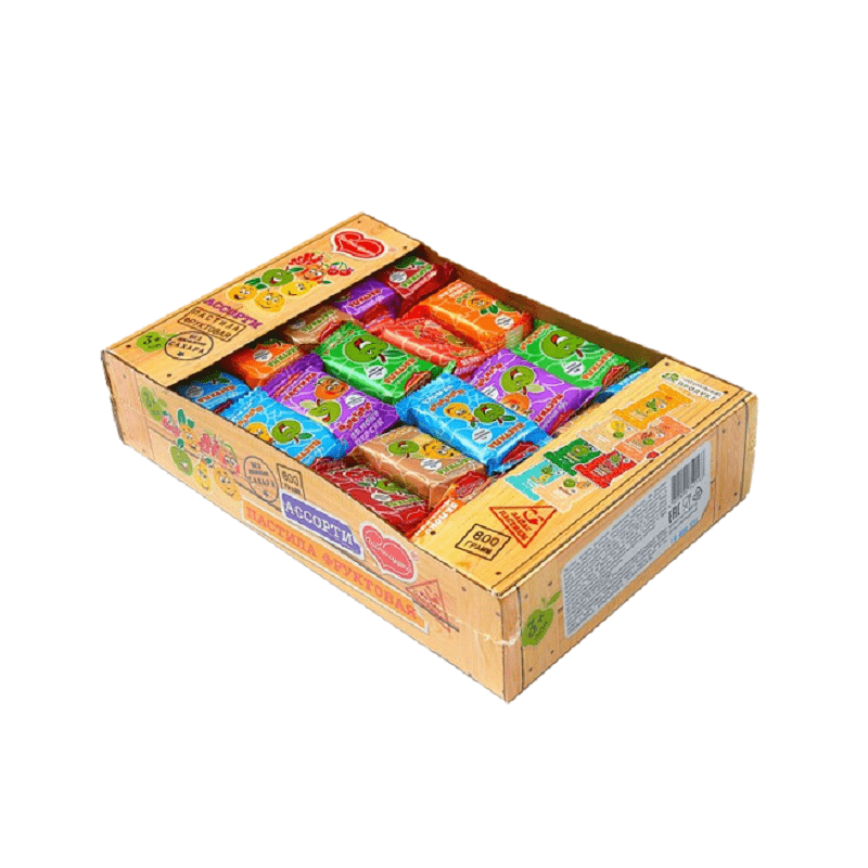 PASTILUSHKA hedelmäpastilli assortii, 800 g