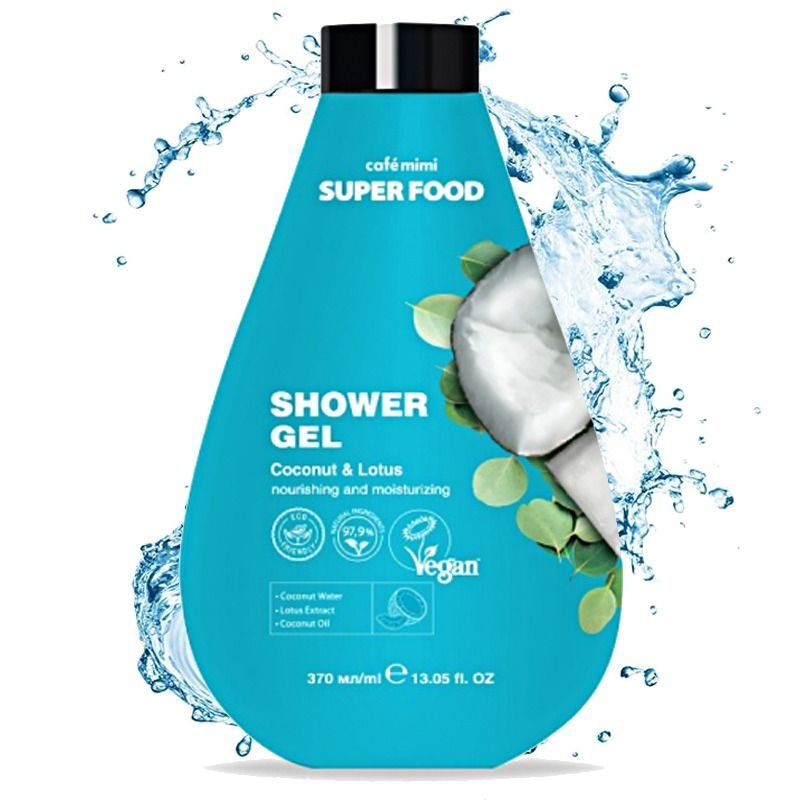 Dušigeel Coconut & Lotus, 370 ml "SUPER FOOD"