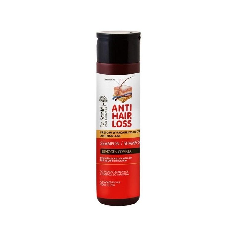 Hiustenlähtöä vastaan tarkoitettu shampoo heikoille hiuksille 250 ml - Dr.Sante
