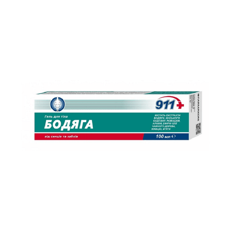 911 Badiaga vartalogeeli 100 ml