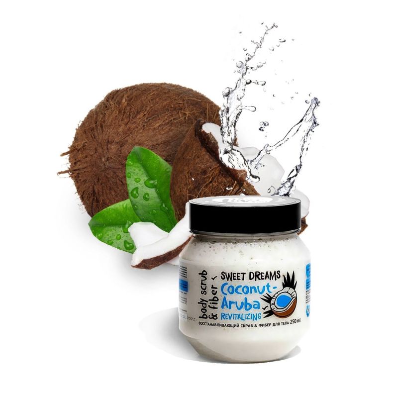 Elvyttävä vartalokuorinta ja kuitu "Coconut" 250ml - MONO LOVE BIO