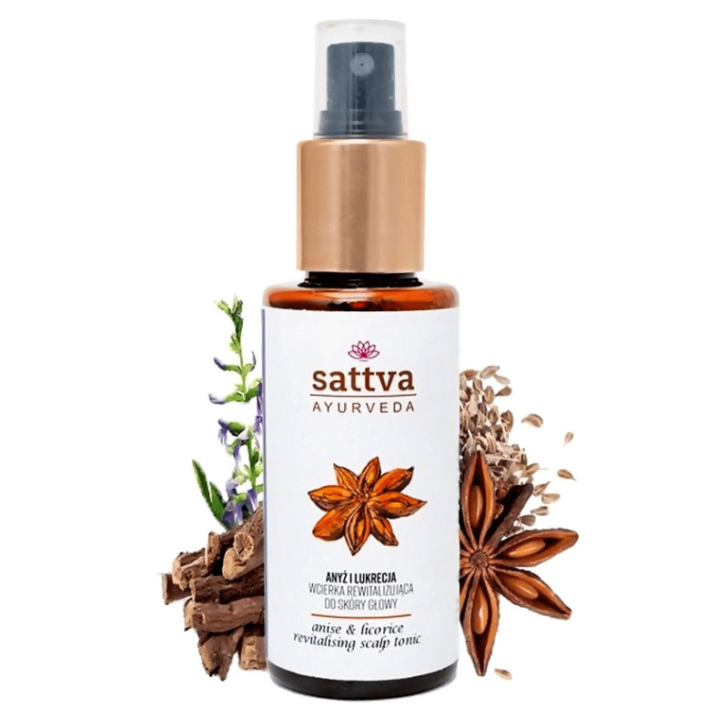 Hiusten ja päänahan hoitoneste aniksella ja lakritsilla 100 ml - Sattva