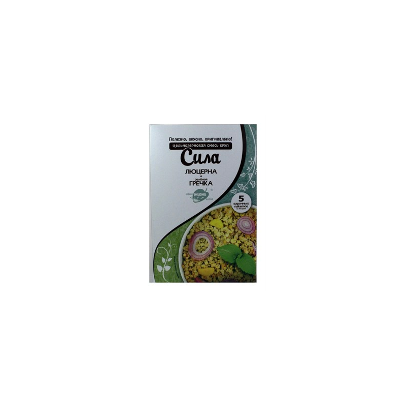 ROHELISE TATRA JA LUTSERN TERAVILJASEGU “ TUGEVUS “ 350 GR. / 5 TK.