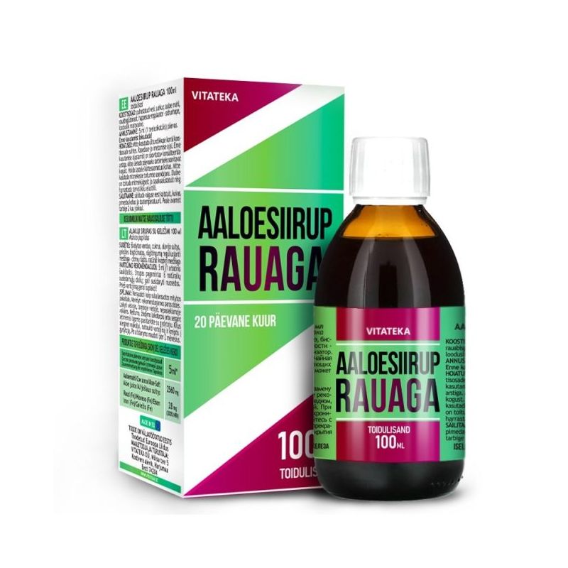 Aloesiirappi raudalla, 100 ml - Vitateka