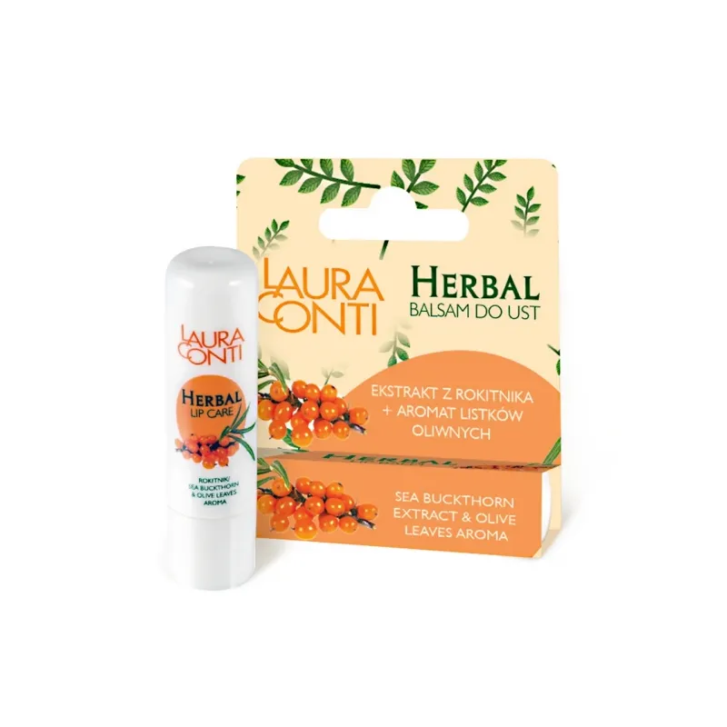 Huulirasva tyrniuutteella ja oliivilehtien aromilla, 4,8 g-Laura Conti
