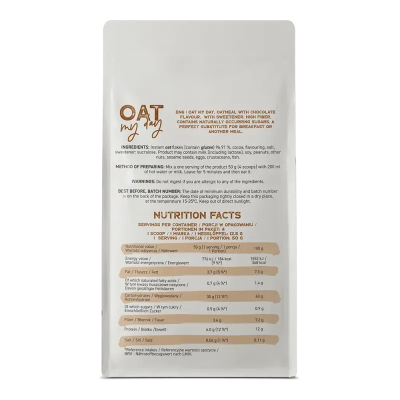 Oat My Day Šokolaadi maitsega "OstroVit", 200 g