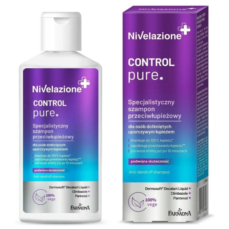 Hilseenvastainen shampoo Control Pure, 100 ml - Nivelazione