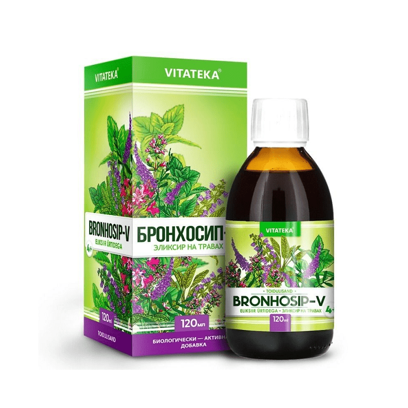 Bronhosip-V yrttieliksiiri 120 ml - Vitateka