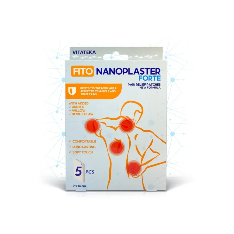 Fito Nanoplast Forte, Kivunlievityslaastarit lihaksille ja nivelille, 5 kpl - Vitateka