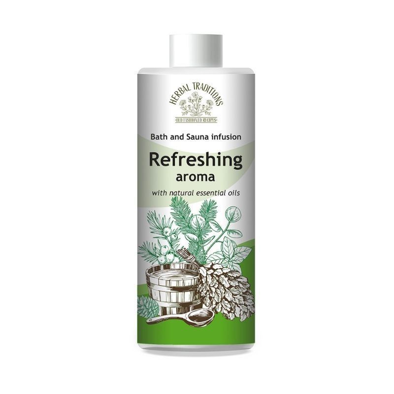 Aromaattinen lisäaine kylpyihin ja saunoihin REFRESHING , 500 ml - Herbal Traditions