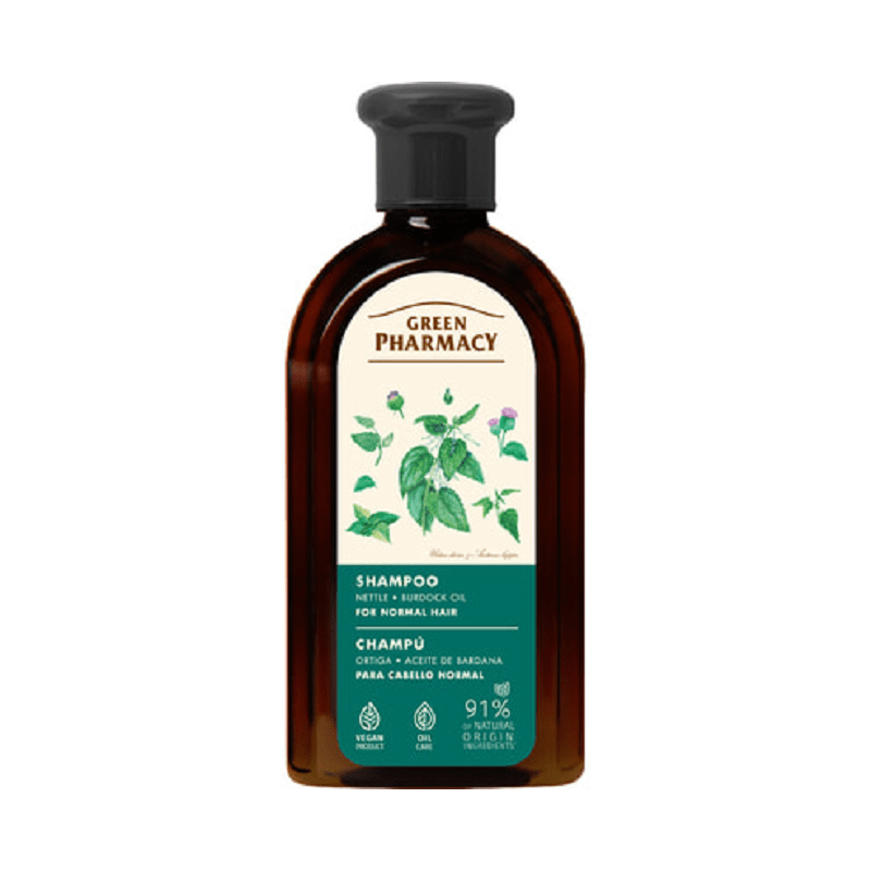 Shampoo nokkonen ja takiainen 350 ml - Green Pharmacy