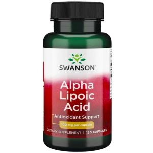"SWANSON" TOIDULISAND ALPHA LIPOIC ACID 100MG, KAPSLID 120 TK