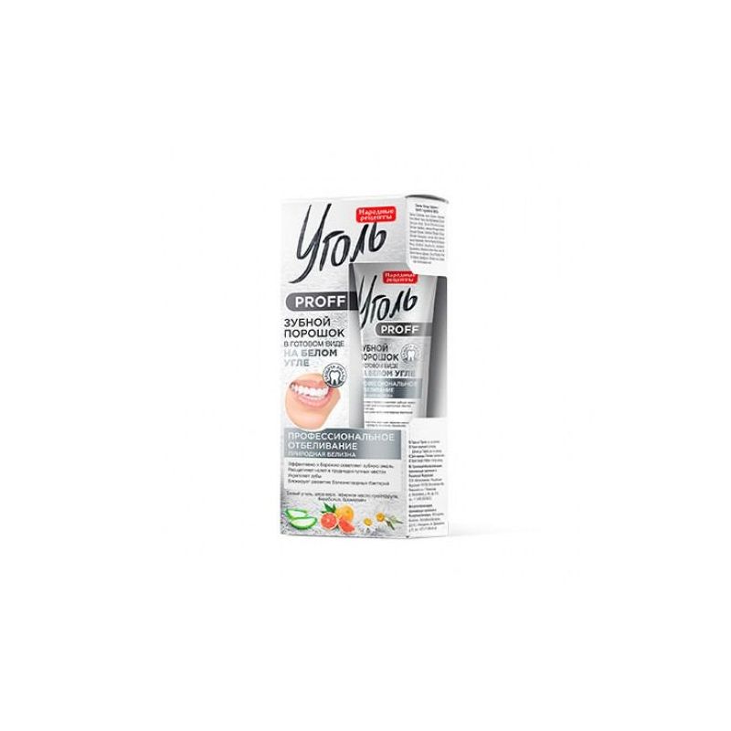 UGOL PROFF VALGE SÖEGA VALGENDAV HAMBAPULBER "LOODUSLIK VALGENDAMINE" 45ML