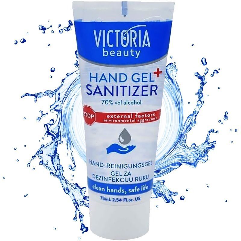 HÜDROALKOHOOLNE ANTIBAKTERIAALNE KÄTEGEEL 75 ML 70% ALCOHOL VICTORIA BEAUTY