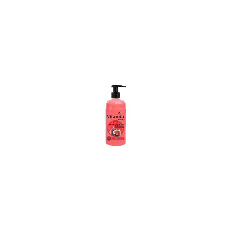 VITAMIN FAMILY DUŠIGEEL "5 PUUVILJA" NIISUTAV 650ML
