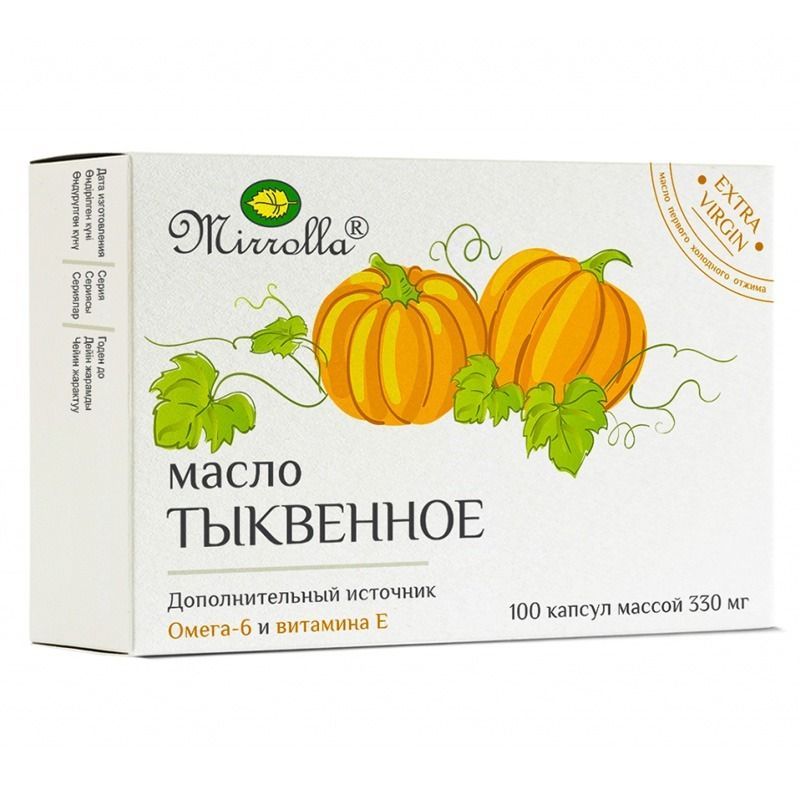 "Mirrola" Kõrvitsaseemneõli kapslid N100 ( toidulisand )