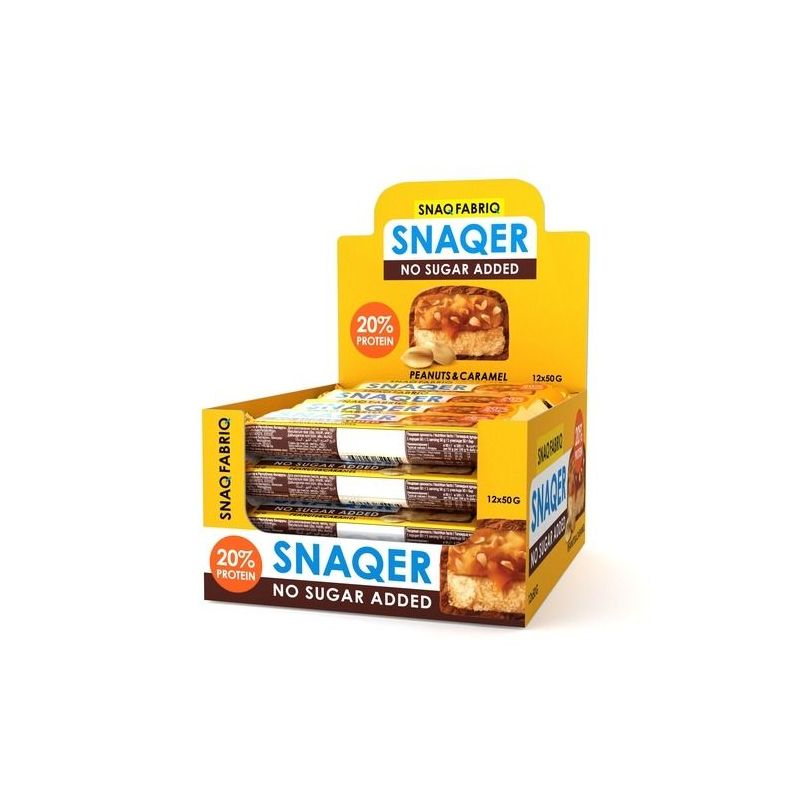Glasuuritud batoon, maapähklid ja karamell, 50 g - Snaq Fabriaq Snaqer