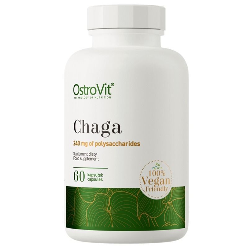 CHAGA (MUST PÄSSIK) VEGE, TOIDULISAND, 60 KAPSLIT, OSTROVIT