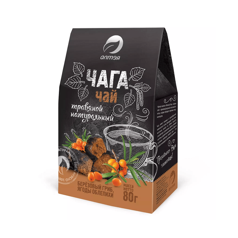 Čagos arbata su šaltalankiais 80 g - Alteja