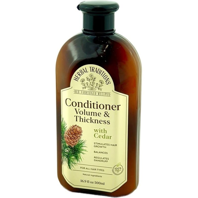 Plaukų balzamas su kedru apimčiai ir stiprinimui, 500 ml – Herbal Traditions