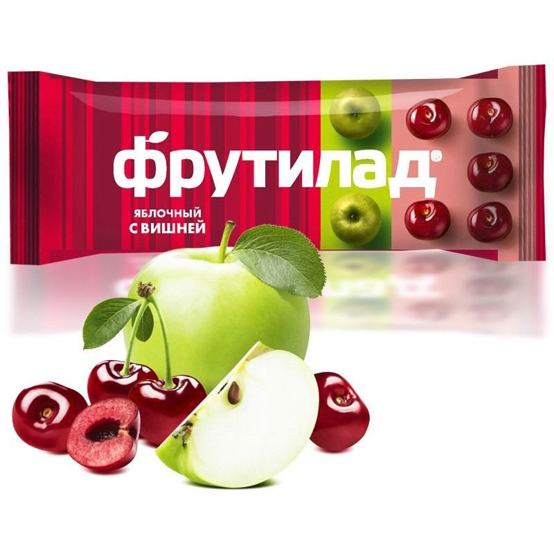 FRUTILAD ÕUNA JA KIRSI TOORBATOON 30 G Beloe Derevo 