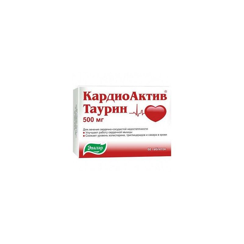 KARDIOAKTIV TAURIINIGA TABLETID  N60 EVALAR 