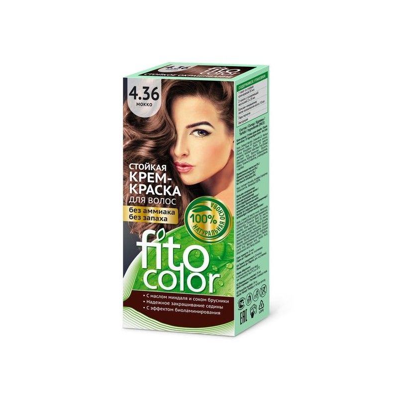Kreemvärv juustele 4.36 Moka - Fitocolor