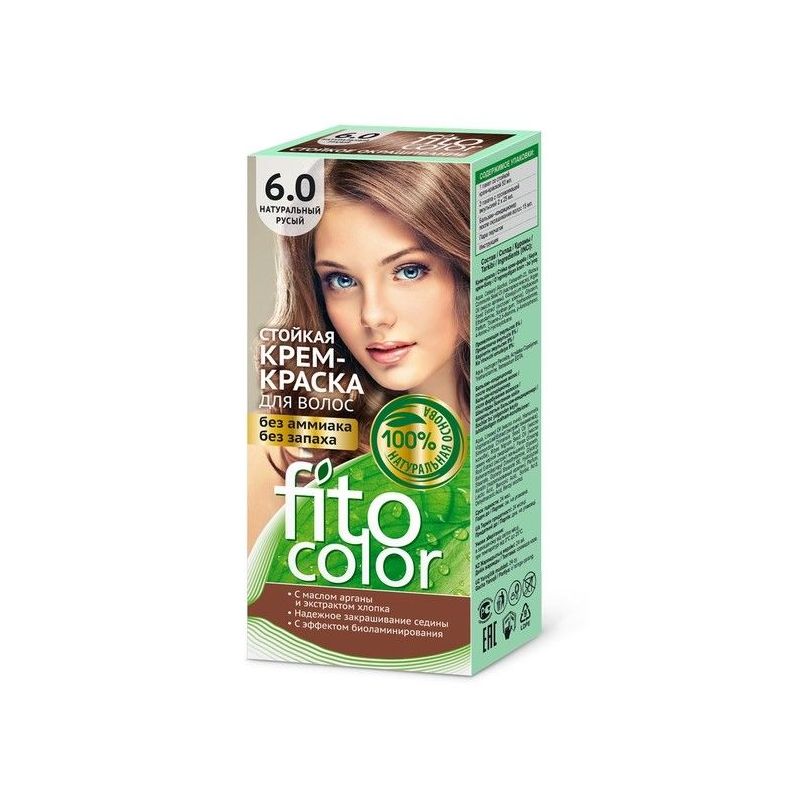 Kreemvärv juustele 6.0 Helepruun - Fitocolor