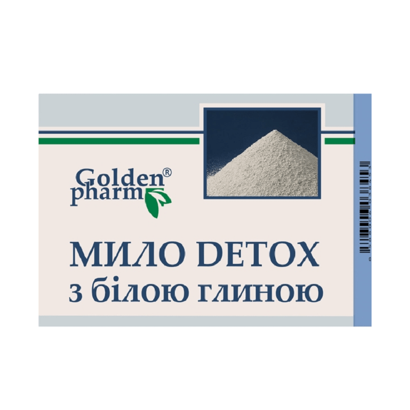 GOLDEN PHARM detoksikuojantis muilas su baltuoju moliu 70 g