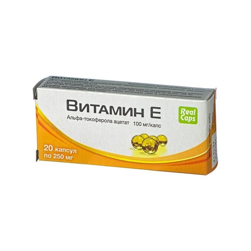 REALCAPS E-VITAMIIN KAPSLID 250MG N20