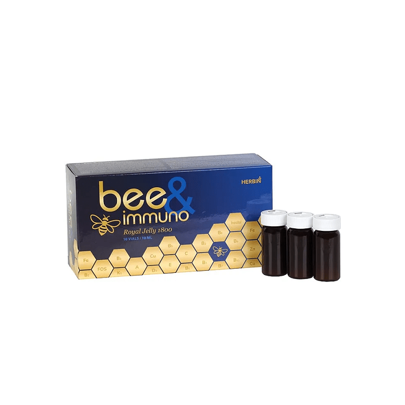 Bee & Immuno Royal Jelly 1800 10 x 10 ml - Herbin