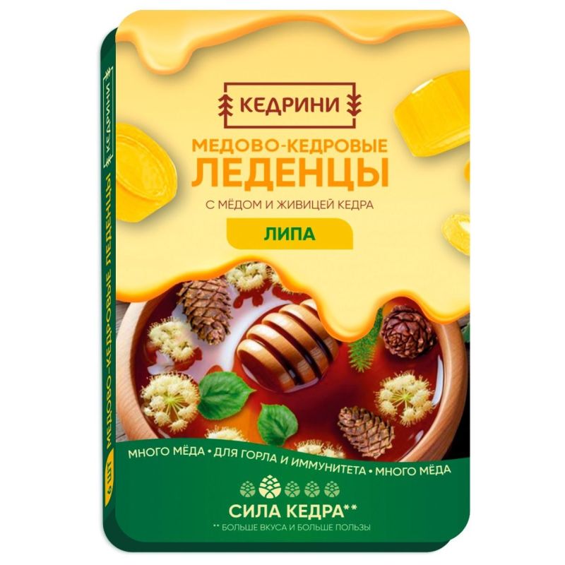 „Kedrini“ medaus ir kedro pastilės „Liepa“ 6 vnt.  - Radogradas