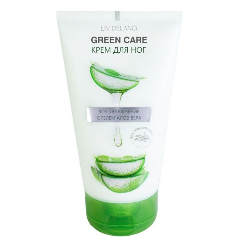 "Liv Delano" Jalakreem - SOS-niisutamine Aloe Vera geeliga, 150g