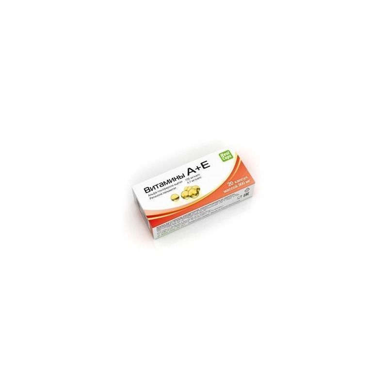 A+E-VITAMIINID KAPSLID 300MG N20 - REALCAPS