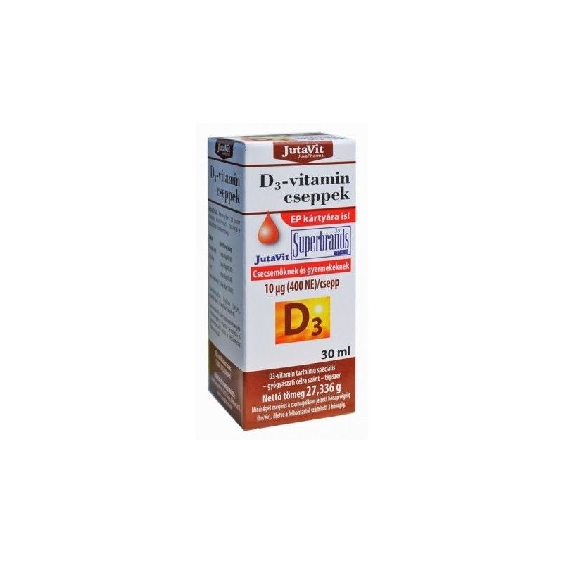 JUTAVIT D3-VITAMIIN TILGAD 10µg 30ML