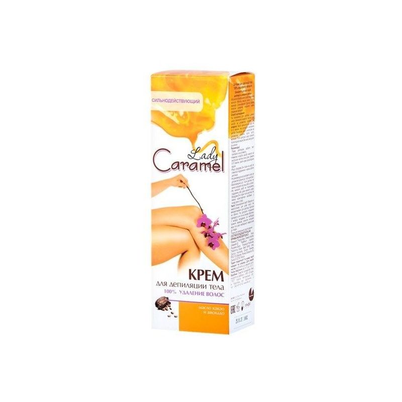 LADY CARAMEL DEPILATSIOONIKREEM ARGAANIAÕLI, KAKAO JA AVOKAADOGA 100ML - ELFA