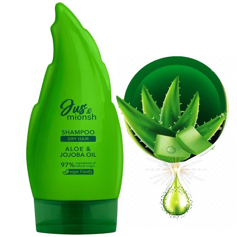 ŠAMPOON KUIVADELE JA NARMAALSETELE JUUSTELE ALOE JA JOJOBA 200ML