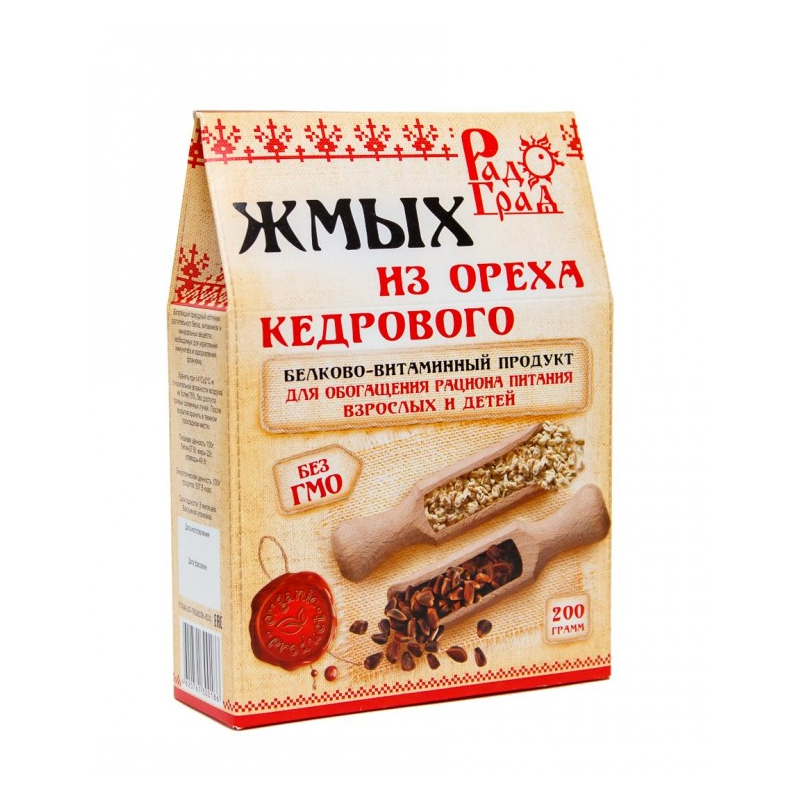 Seedri õlikook 200 g pakk - Zmyh kedrovogo oreha( kedrovyj oreh)(кедровый орех)