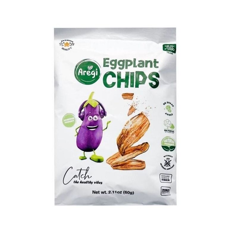 Eggplant Chips 60 g- AREGI
