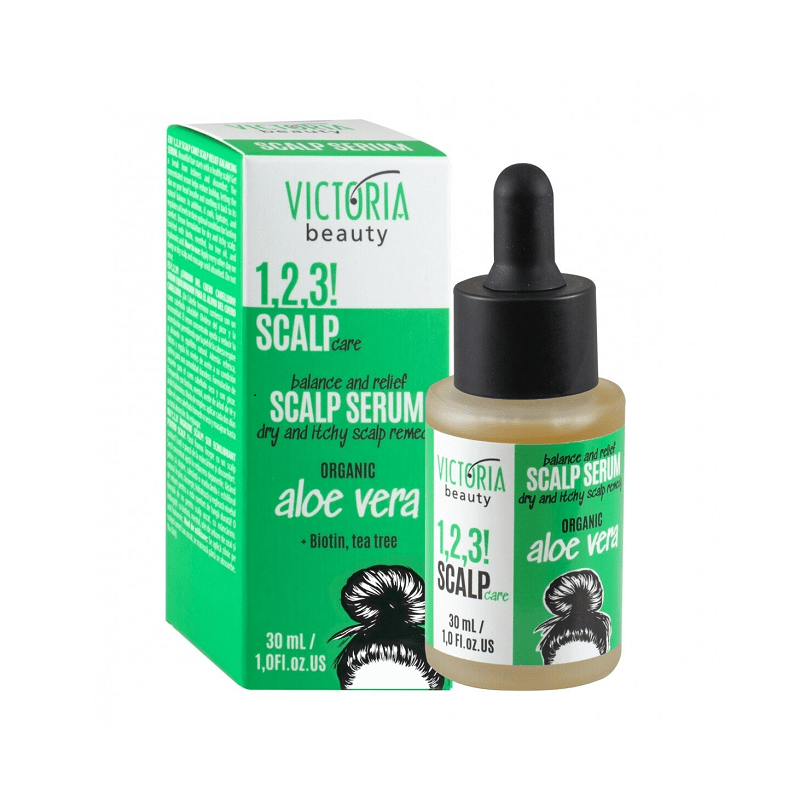 Scalp Serum Aloe Vera 1,2,3 for Dry Scalp 30 ml - Victoria Beauty