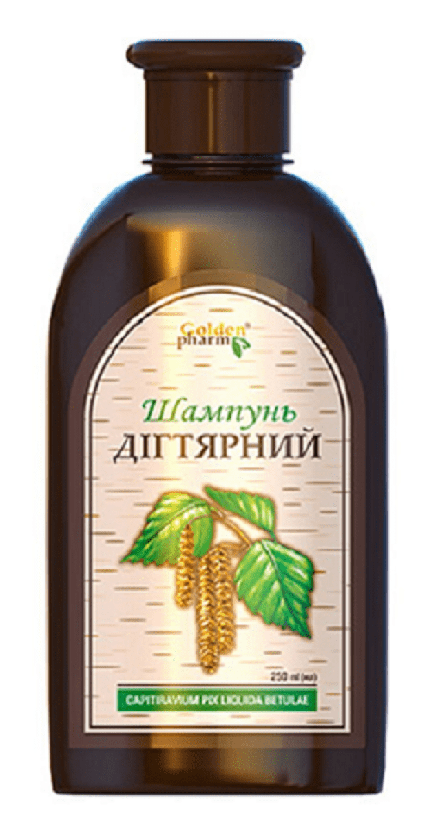 "GOLDEN PHARM" Šampoon kasetõrvaga  250 ml