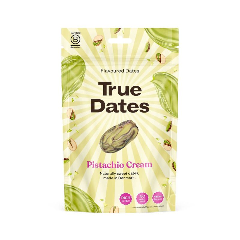 "TRUE DATES" Pistaatsiakreemi maitsega kivideta datlid, 100 g