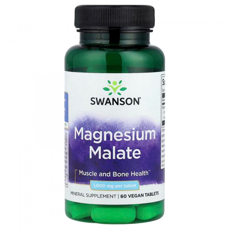 "SWANSON" Magnesium Malate 1000 mg tabletid, N60