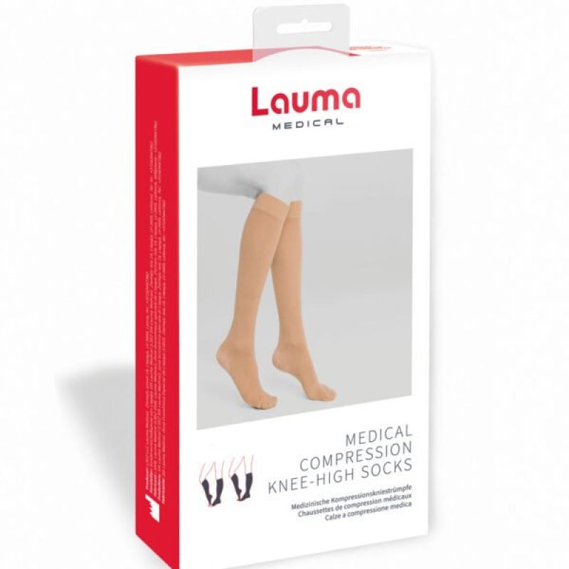 "LAUMA" Meditsiinilised kompressioonpõlvikud, suurus 25–27, mustad